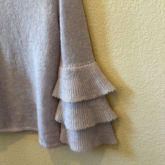 Gio Gio Made In Italy Lavender Tiered Sleeve Mohair Wool Sweater Medium - Picture 5 of 13